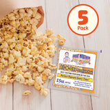 Movie Theater Style 5-Count Popcorn Packs-Pre-Measured 2.5 Ounce All-in-One Kernel, Salt, Oil Packets for Popping Machines by Great Northern Popcorn