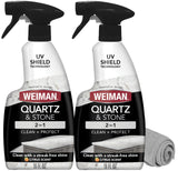 Weiman Quartz Countertop Cleaner and Polish (2 Pack w/Micro Towel) Clean and Shine Your Quartz Countertops Islands and Stone Surfaces with Ultra
