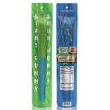 Sour Giant Gummy Worm - Large 2 Pound Gummy Candy with Big Tangy Flavor from GGB Candies (Sour Apple/Blue Raspberry)