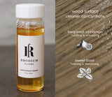 Rhodium Floors natural surface cleaner reusable glass bottle and vial concentrate for wood and bath & tiles (Wood Floor)