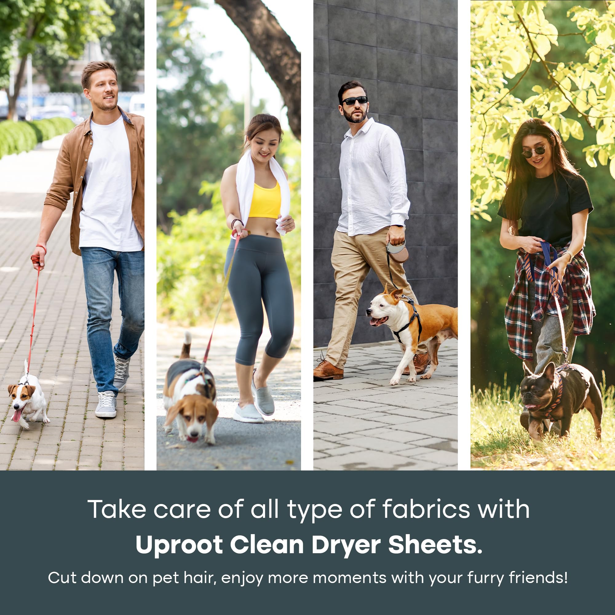 Uproot Clean Dryer Sheets Pet Hair Reducing (50 Pcs) Summer Wisteria Scent: The Ultimate Pet Hair Dryer Sheets for Homes With Animals - Reduces the