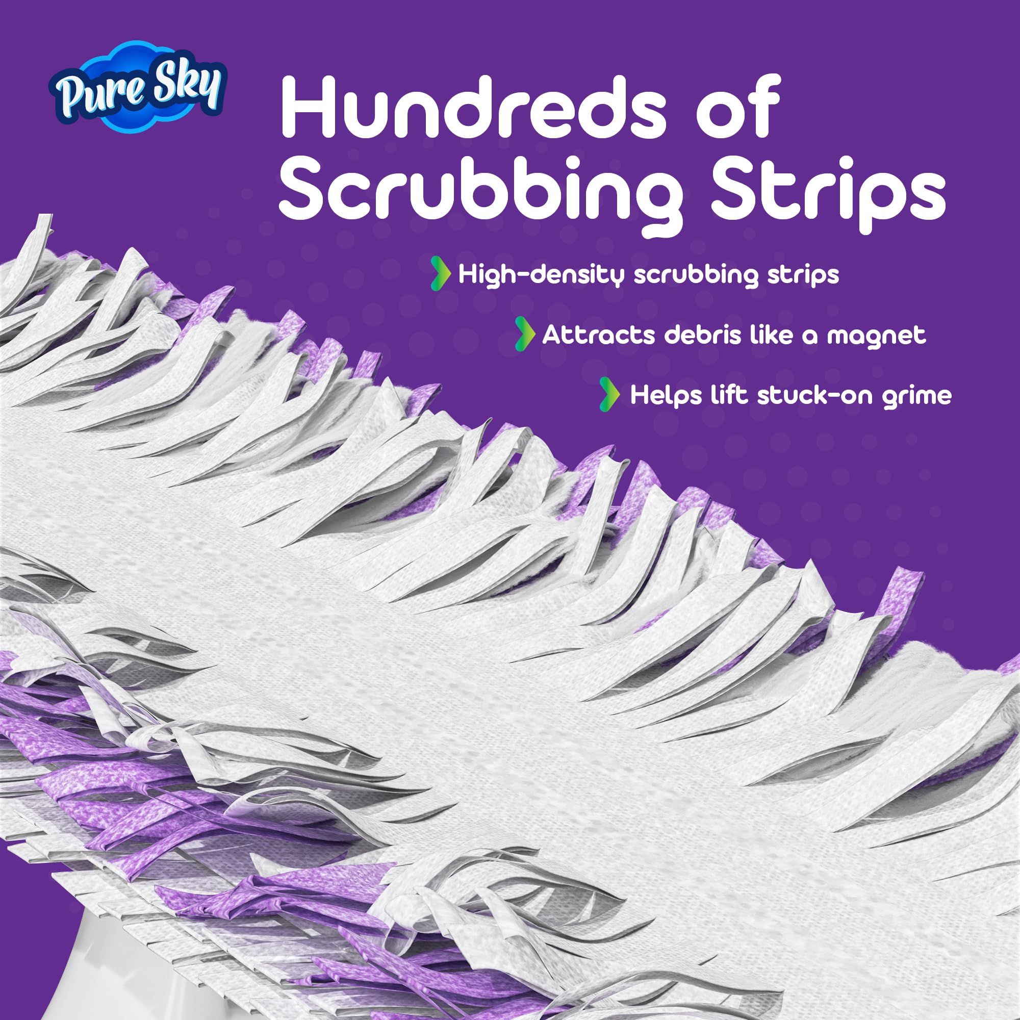 30 Pack Power Mop Refills, Pads for Swiffer PowerMop - Upgraded Design with Full Width, Improved Absorbent Layer, 5X Cleaning - Heavy Duty Replacement
