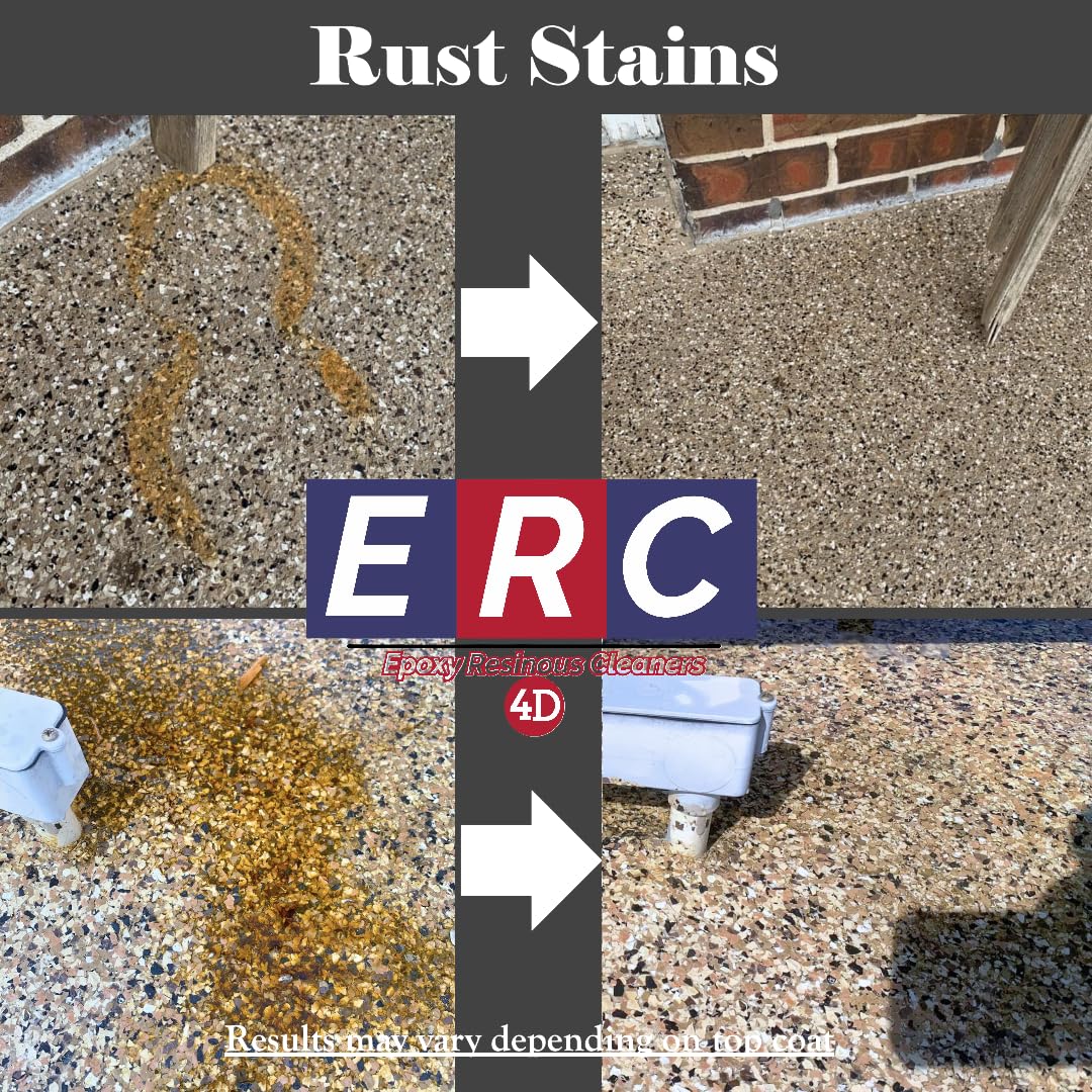 ERC #1 Epoxy Cleaner - Concentrated Formula (1 Gallon) | Helps Removes, Oil Stains | No Haze or Sticky Residue | For Epoxy Floors & Sealed Concrete