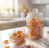 Sugar Free Butterscotch Hard Candy 50 Pieces - Creamy Butterscotch Flavor, Individually Wrapped Bulk Sweet Treat for Dishes Offices and Bowls