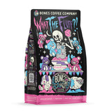 Bones Coffee Company What the Fluff?! Berry Cotton Candy Flavored Coffee, Medium Roast Low Acid Arabica Beans Compatible with Auto drip and French