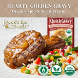 Roads End Organics Delicious Golden Organic Gravy Mix - Vegetarian Gravy Mix Packets, Vegetarian Gravy Powder, Vegan Gravy Packets - 1 Oz (Pack of 12)