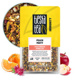 Tiesta Tea - Peach Party, Loose Leaf, Peach Hibiscus Herbal Brew, Premium Blend, Non-Caffeinated Fruit Blend, Makes Hot or Iced & Up to 25 Cups, 2oz