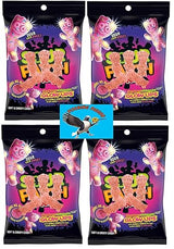 Glow Up Sour Gummies, 26.8oz Strawberry Watermelon Chewy Candy with Blacklight Glow Confetti - Limited Edition Halloween Party Snack
