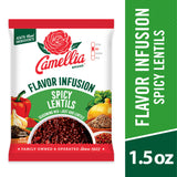 Camellia Beans Spicy Lentils Flavor Infusion Seasoning Mix - Savory Cumin, Garlic & Chili Blend with Vegetables - All-Natural, Non-GMO, No MSG
