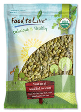Food to Live Organic Sprouted Pumpkin Seeds, 8 Pounds Non-GMO, Raw Kernels, No Shell, Unsalted, No Oil, Vegan Kosher, Bulk. Keto Snack. High in