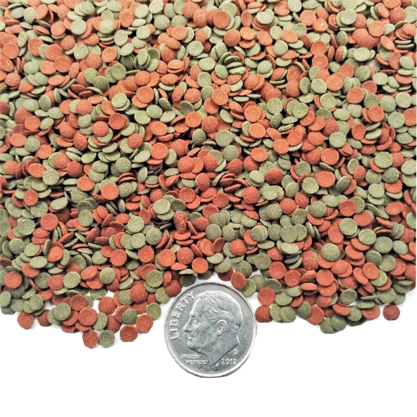 Aquatic Foods Inc. 3.5mm - 1/8" Micro Wafer Mix of Spirulina Algae & Intense Color Enhancing Sinking Micro Wafers for Catfish, Plecos, Bottom Fish