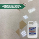 STONE-GLO Crystal Magic Floor Polisher for Ultimate Shine, Durability & Protection - Polishing Tile Floor Cleaner, Scratch Removal Used with Floor