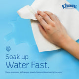 Kleenex Professional Premiere Towels, Bulk (13253), Fast-Drying Absorbency Pockets, Trifold, White (120 Sheets/Pack, 25 Packs/Case, 3,000 Sheet Total)