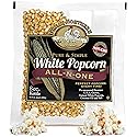 8oz White Popcorn Machine Popcorn Packets - All-in-One Pre-Measured Gluten Free White Popcorn Kernels for Popping with Salt and Coconut Oil Packs by