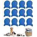 Waaqkid 12PCS Reusable Pet Hair Remover for Laundry, Pet Hair Catcher Lint Remover Tool for Washer Dryer - Effectively Removes Fur, Dander from