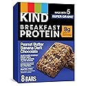 KIND Breakfast Protein Bars, Peanut Butter Banana Dark Chocolate, Healthy Snacks, Gluten Free, 8g Protein, 32 Count
