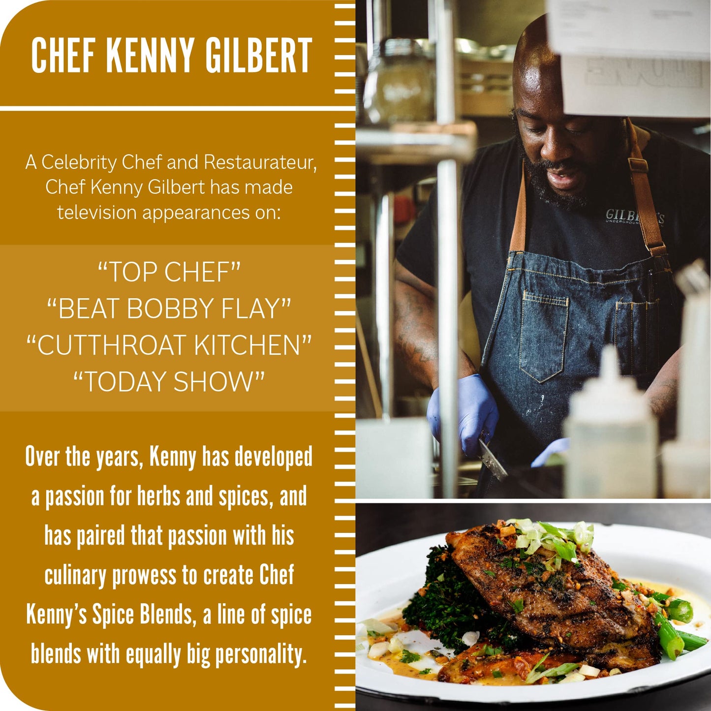 Chef Kenny Gilbert's Ultimate Spice Blend Moroccan Seasoning, No GMO, Gluten Free, Low Sodium Seasonings Featured on Oprah's Favorite Things 2020, 3.8