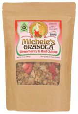 Michele's Granola - Strawberry & Red Quinoa - Handmade Non-GMO Whole Grain Oats - Free of Gluten, Soy, Wheat, & Dairy