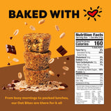 Bobo's Peanut Butter Chocolate Chip Oat Bites, Simple Ingredients, Whole Grain Oats, Plant Based, Non-GMO, Gluten Free Breakfast Bars, Healthy Snacks