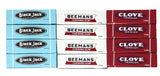Retro Chewing Gum Pack - Black Jack, Beemans, and Clove Gum Variety Pack of 12