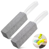 Kadden 2 Pack Pumice Stone Toilet Bowl Cleaner with Handle, Hard Water Ring Remover & Stain Scrubber for Bathroom, Pool, Sink and Tub, Ergonomic Heavy