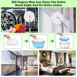 AmaVins 3 Pack Spin Mop Replacement Head, Reusable Microfiber Spin Mop Refills for Hurrica, Mopnad, Cassabel and Other 360 Spin Mop Systems, Easy