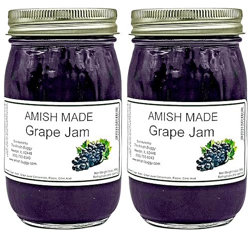 Amish Grape Jam - Two 16 Oz Jars