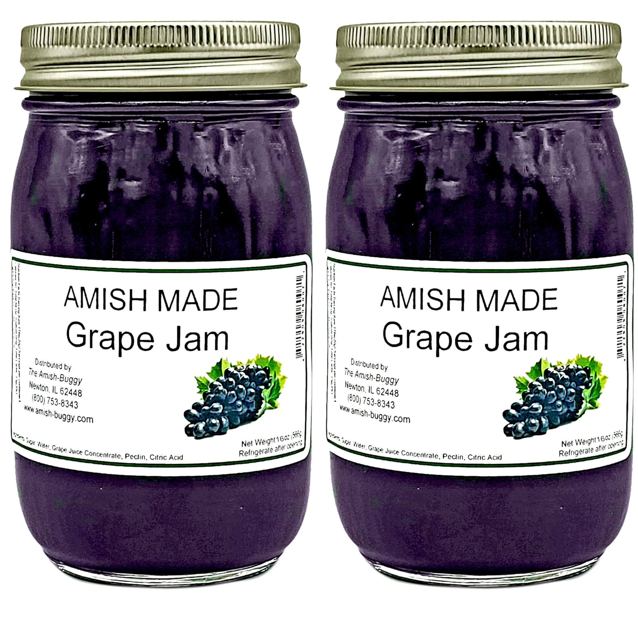 Amish Grape Jam - Two 16 Oz Jars