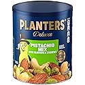 Planters Deluxe Pistachio Nut Mix (14.5 oz Canister) - Variety Nut Mix with Pistachios, Almonds & Cashews
