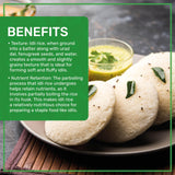 Jiva Organic Idli Rice 10 Pound Bag - Non-GMO, USDA Organic, Vegan, Perfect for Idli & Dosa - Short Grain Parboiled Rice