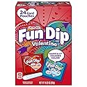 Lik-a-Maid Fun Dip Valentines Day Candy Friendship Exchange Variety Box, 10.32 oz, 24 Pouches