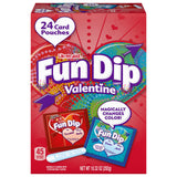 Lik-a-Maid Fun Dip Valentines Day Candy Friendship Exchange Variety Box, 10.32 oz, 24 Pouches