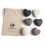 Big Heart Reusable Handmade Wool Dryer Balls for Laundry 6 - Pack XL, Wool Balls Replaces Dryer Sheets and Shorten Drying Time