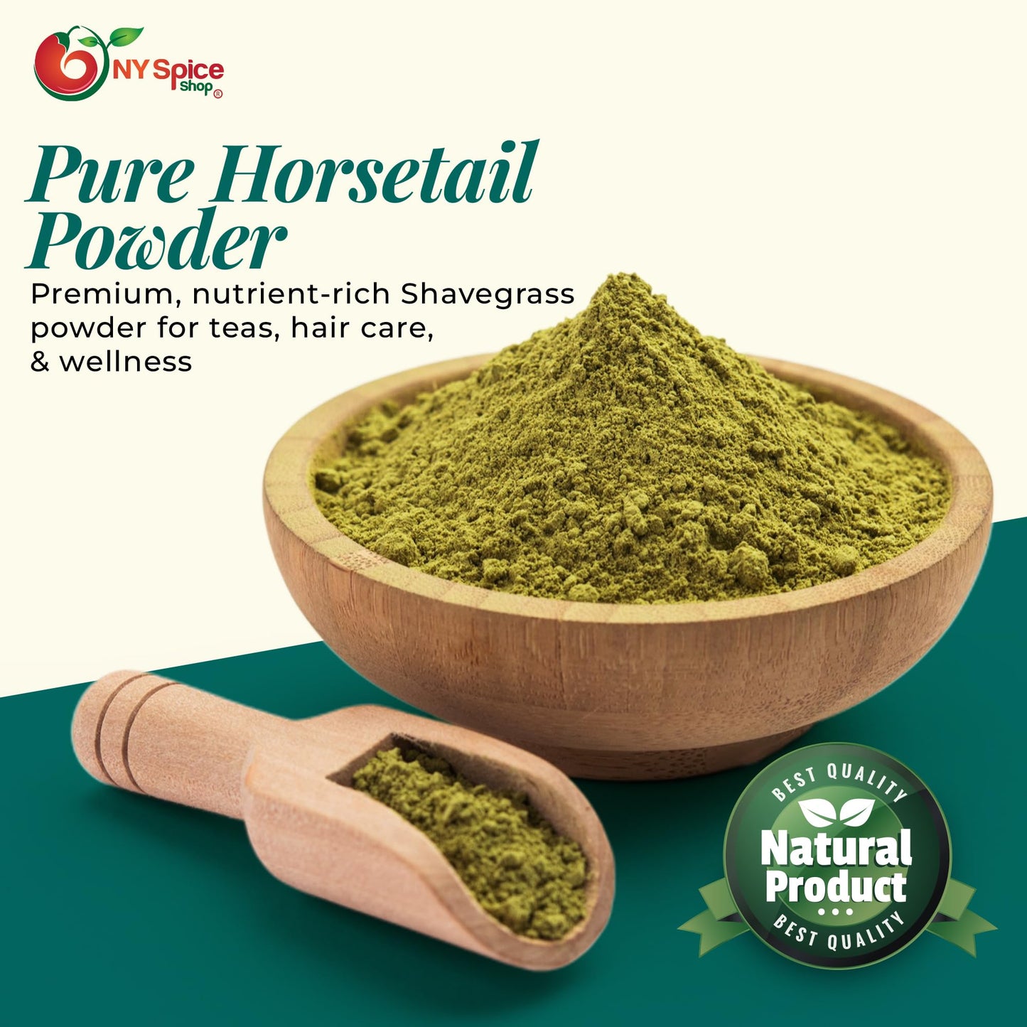 NY Spice Shop Horsetail Shavegrass Powder - 1 Pound Horsetail Shavegrass Ground Herbal Ingredient - Traditional Equisetum Arvense - Mild Plant