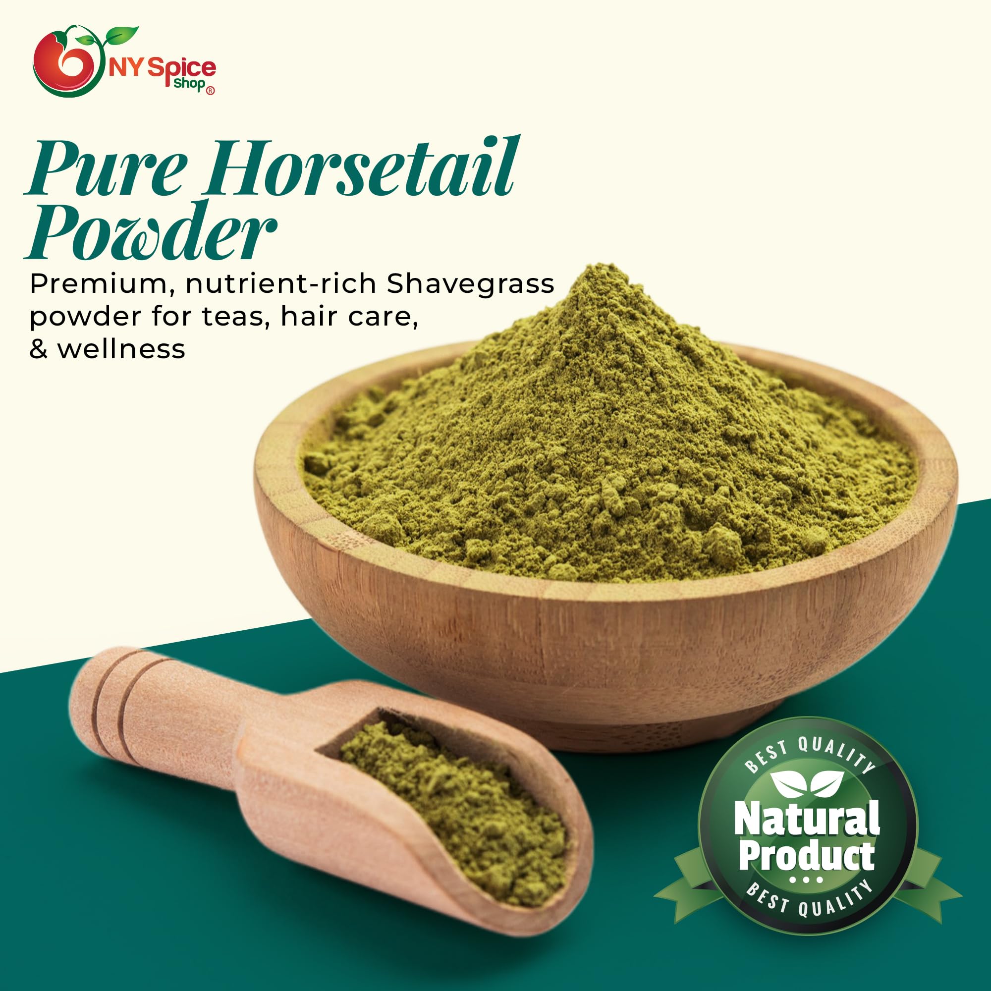 NY Spice Shop Horsetail Shavegrass Powder - 1 Pound Horsetail Shavegrass Ground Herbal Ingredient - Traditional Equisetum Arvense - Mild Plant