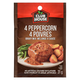 Club House 4 Peppercorn Sauce 31 Grams 12 Count Imported From Canada