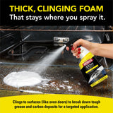 Weiman Heavy Duty Stove and Oven Cleaner 3 Piece Total Clean Kit, For Baked on Grease, Grime, Carbonized Food, Includes Foaming Cleaner (24oz)