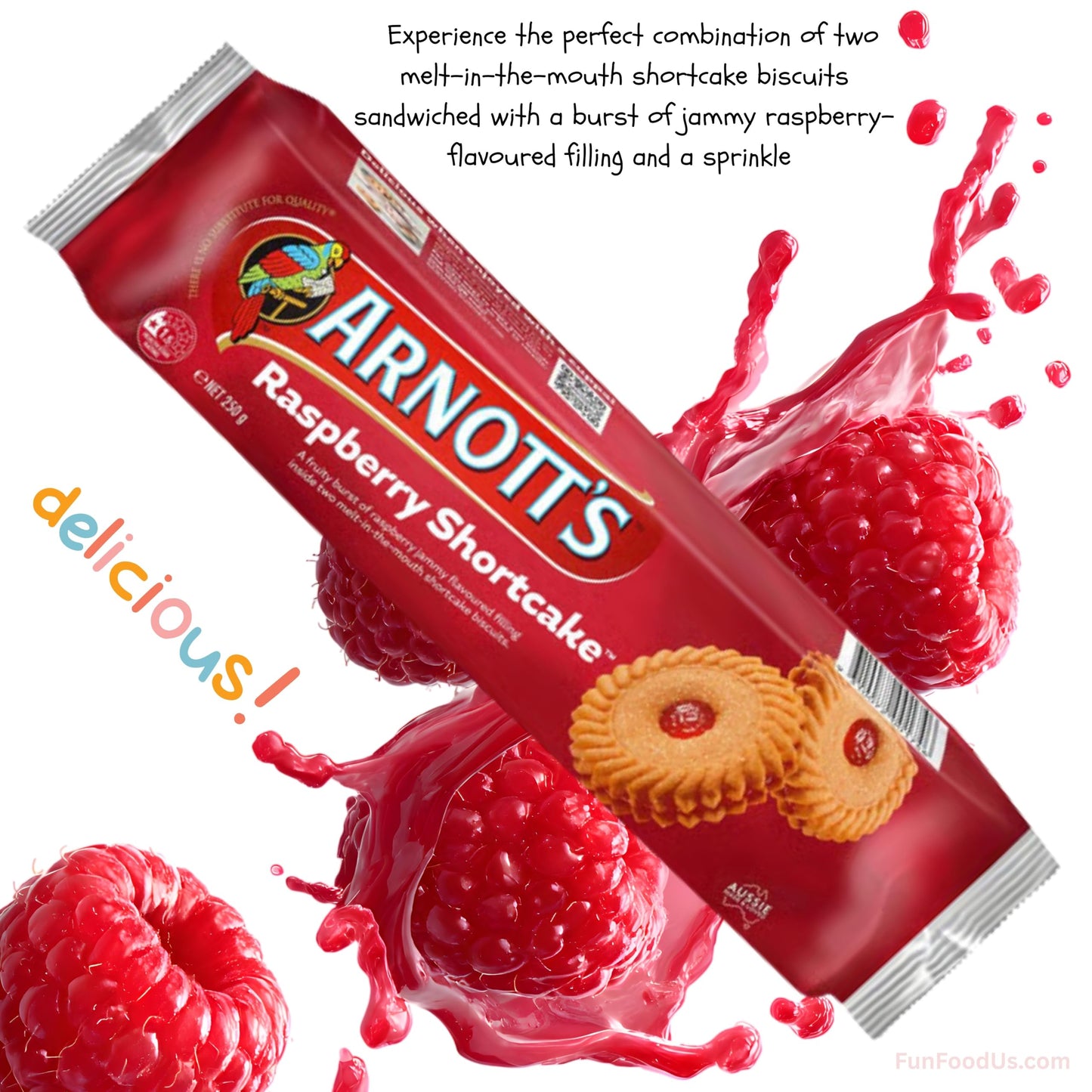 Sampler - Griffins Lemon Treats, Milk Arrowroot, Raspberry Shortcake, Tim Tam Dark Mint (Value Pack Of 4) Delicious Sweet Treats