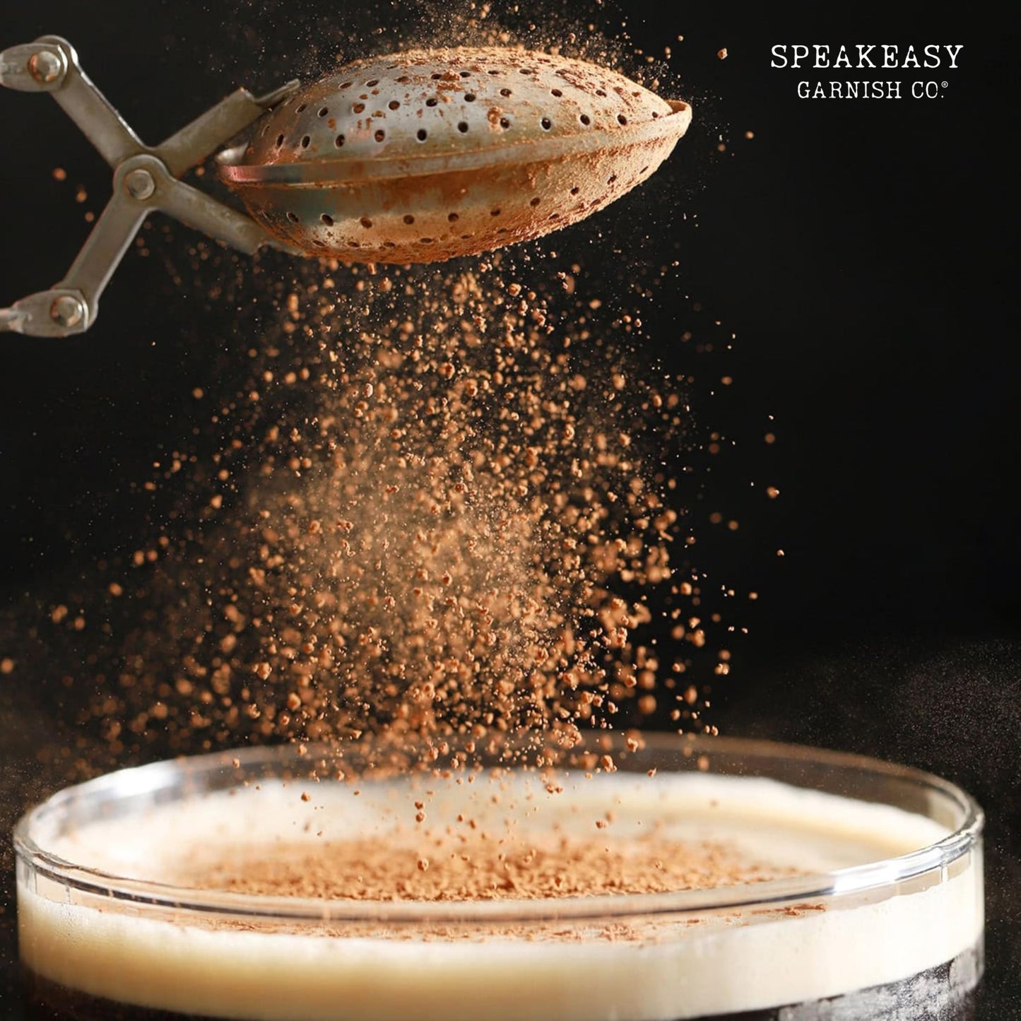 (ESPRESSO POWDER) SPEAKEASY GARNISH CO. ESPRESSO MARTINI POWDER - 4OZ JAR - PREMIUM COFFEE GARNISH FOR COCKTAILS, DESSERTS, BAKING & COFFEE DRINKS |