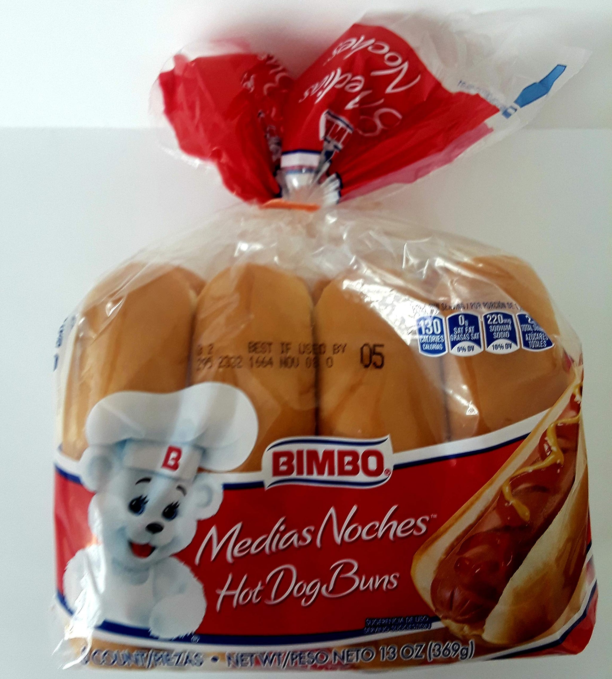 Bimbo Hotdog Buns 8ct (2 pack)