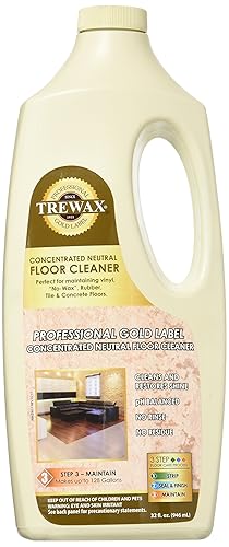 Trewax Professional Gold Label Concentrated Neutral Floor Cleaner, 32-Fluid Ounce