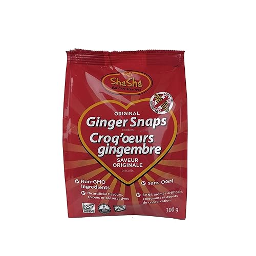 ShaSha Original Ginger Snap Cookies, 10.5oz (300g)
