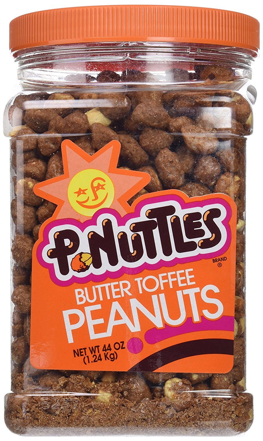 P.Nuttles, Butter Toffee Covered Peanuts, 44oz Jar (Pack of 3)