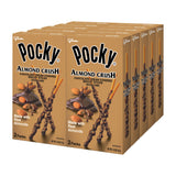 Pocky Almond Crush Biscuit Sticks - Chocolate Cream Covered with Real Almonds - (Pack of 10 boxes, 1.45 oz/each)