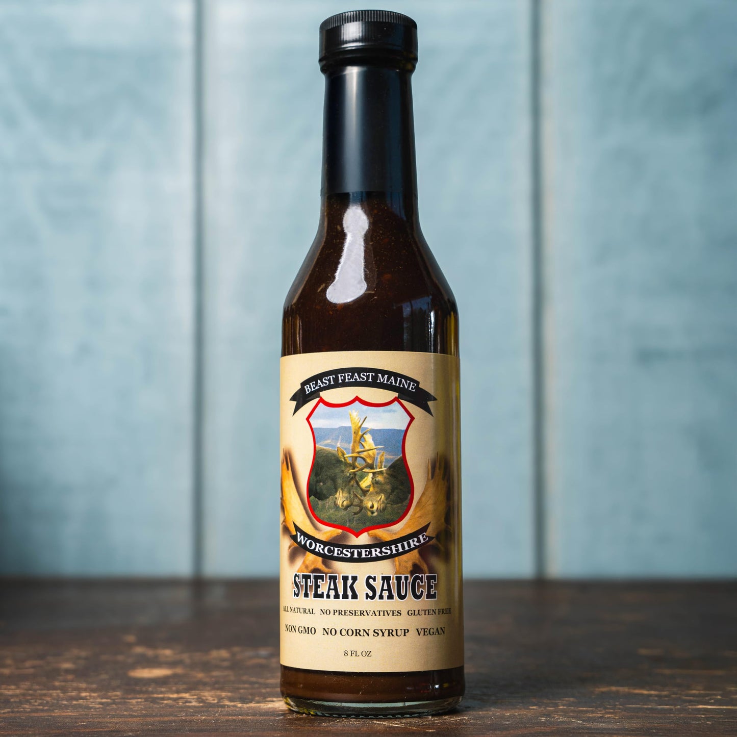 Beast Feast Maine Worcestershire Sauce, Steak Sauce, Non GMO, No Corn Syrup, Gluten Free, Vegan.