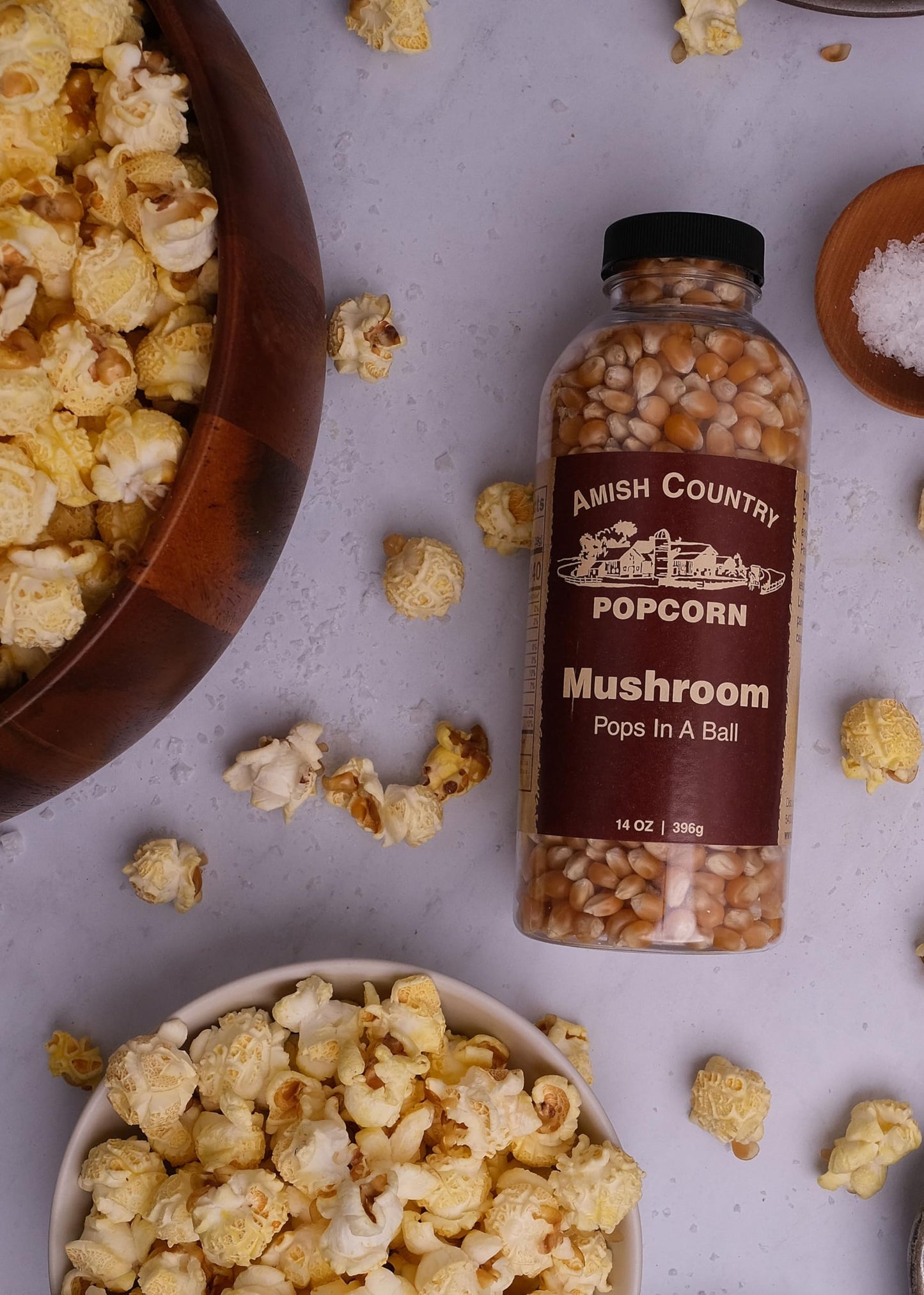 Amish Country Popcorn | 14 oz Bottle | Mushroom Popcorn Kernels | Old Fashioned, Non-GMO and Gluten Free (14 oz Bottle)