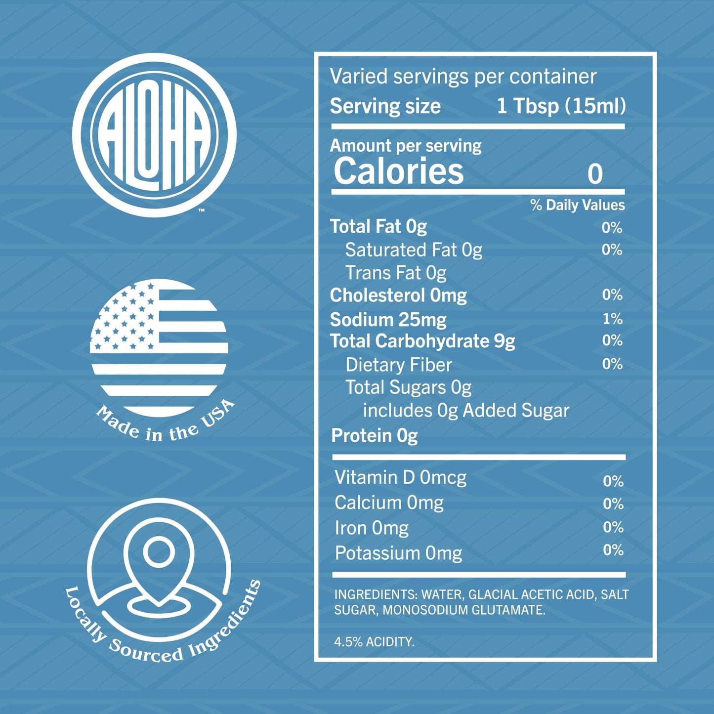 Aloha Shoyu - Sushi No Tomo Vinegar - 4.5% Acidity Level - Made in Hawaii - 24 oz. Bottle