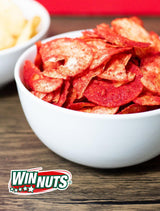 WINNUTS Mexican Snacks Variety Pack (4 Bags) | Spicy Peanuts & Tortilla Mix, A la Diabla Chips, Lemon Peanuts & Lemon Kettle Chips | Authentic Botana