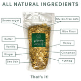 Premium Gluten-Free Granola Made by the Waldo Way Farm (8 oz) - All Natural Ingredients - Releasable Bag - Healthy Topping for Yogurt, Breakfast