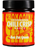 Hotpot Queen Chongqing Chili Crisp | Authentic & Flavorful Premium Sichuan Chili Sauce | Extra Spicy, Tingly, Hot Mala Sauce For A Sensational Savory